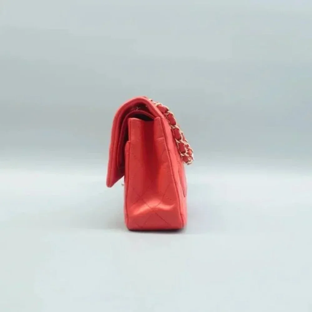 100% Authentic CHANEL CF Red Leather Shoulder Bag - Picture 4 of 12